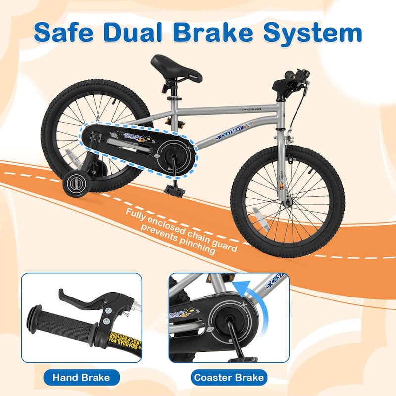 Costway 14/16/18-Inch Kid’s Bike for 4-7 Years Old with Adjustable - See Details