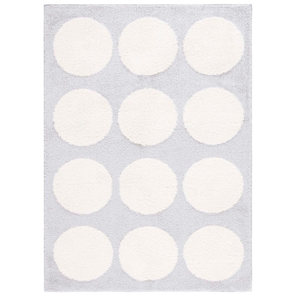 SAFAVIEH Norway Shag Florie Geometric Dot 1.2-inch Thick Rug