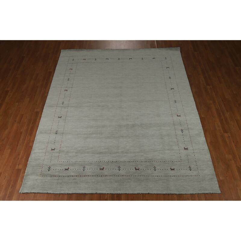 Tribal Wool Gabbeh Indian Area Rug 8x10 - 8' x 10'