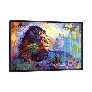 iCanvas "Lion" by Leon Devenice Framed - Bed Bath & Beyond - 37141545