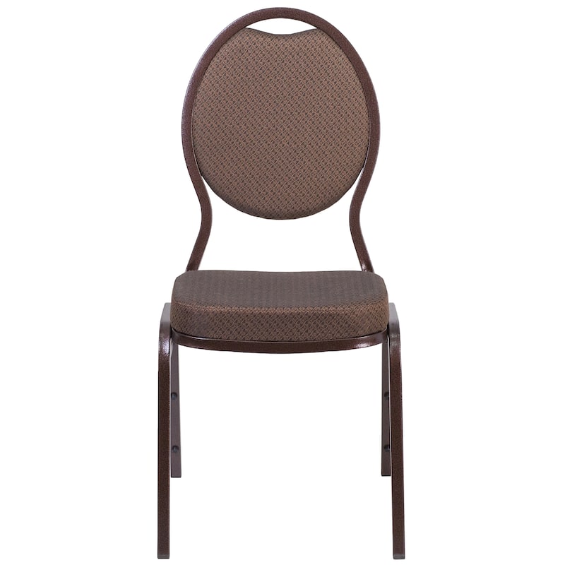 4 Pack Teardrop Back Stacking Banquet Chair