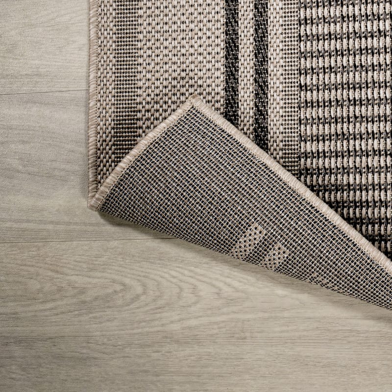 JONATHAN Y Negril Modern Double Stripe Indoor/Outdoor Area Rug