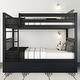 preview thumbnail 16 of 19, Scandinavian Twin Over Twin Bunk Bed With Twin-Size Trundle