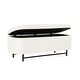 preview thumbnail 26 of 44, HomePop Ellipse Modern Storage Bench with Metal Legs