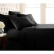 preview thumbnail 1 of 0, No-slip Ultra-soft Deep Pocket 6-piece Bed Sheet Set California King - Black