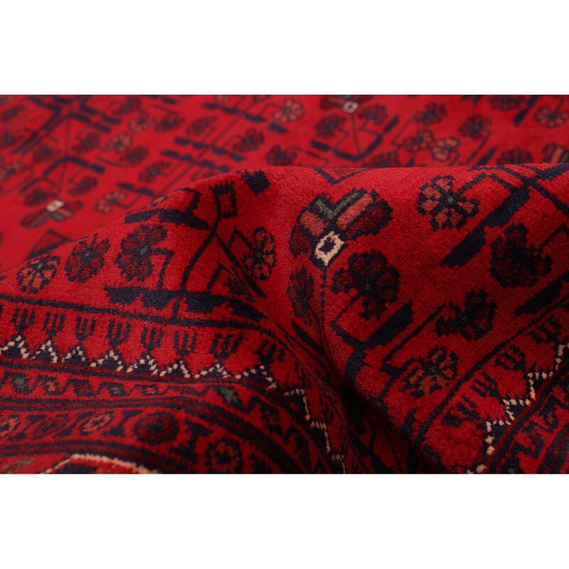 ECARPETGALLERY Hand-knotted Finest Khal Mohammadi Red Wool Rug - 4'5 x 6'6