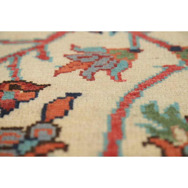 Animals Design Kazak Oriental Foyer Rug Hand-Knotted Wool Carpet - 2'0" x 3'0"