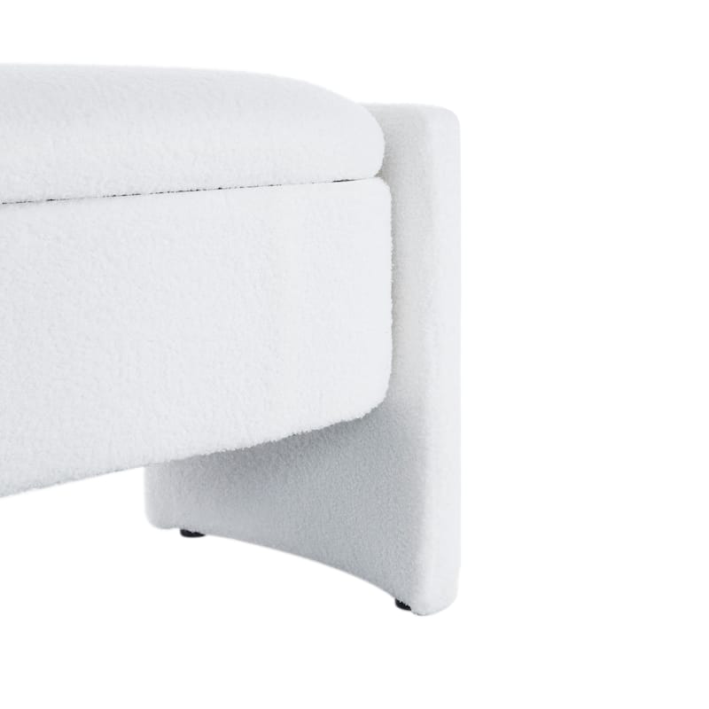 Christopher Knight Home - Evelyn Long Bouclé Storage Ottoman Bench