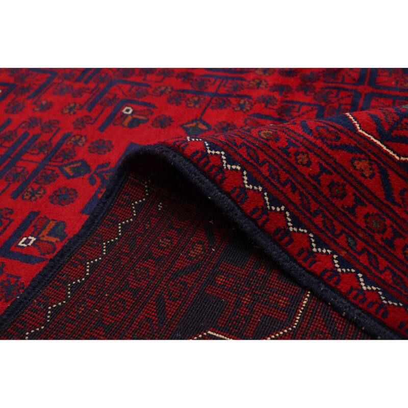 ECARPETGALLERY Hand-knotted Finest Khal Mohammadi Red Wool Rug - 6'8 x 9'6