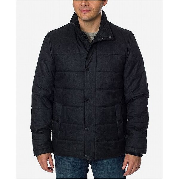 Download Shop Nautica Blue Mens Size Large L Mock-Neck Front-Zip Puffer Jacket - Overstock - 27012195