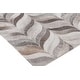 preview thumbnail 2 of 2, Natural Hide hand-tufted Leather Hide Silver Area Rug