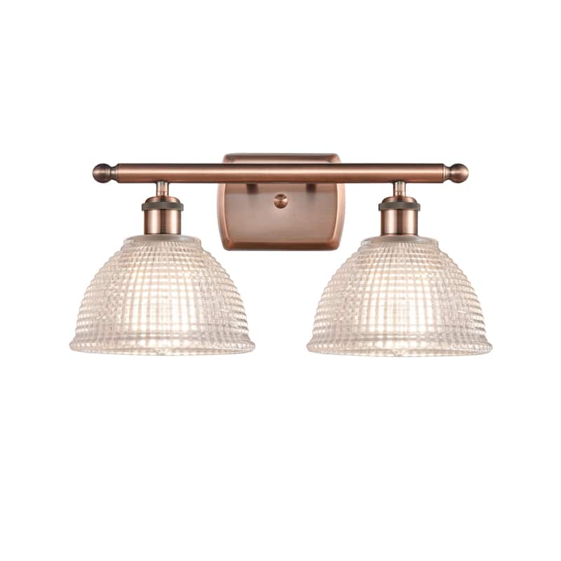 Innovations Lighting Arietta 2 Light 16" Wide Bathroom Vanity Light - Antique Copper / Clear