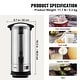preview thumbnail 9 of 14, VEVOR Commercial Coffee Urn 50-110 Cup Stainless Steel Coffee Dispenser Fast Brew