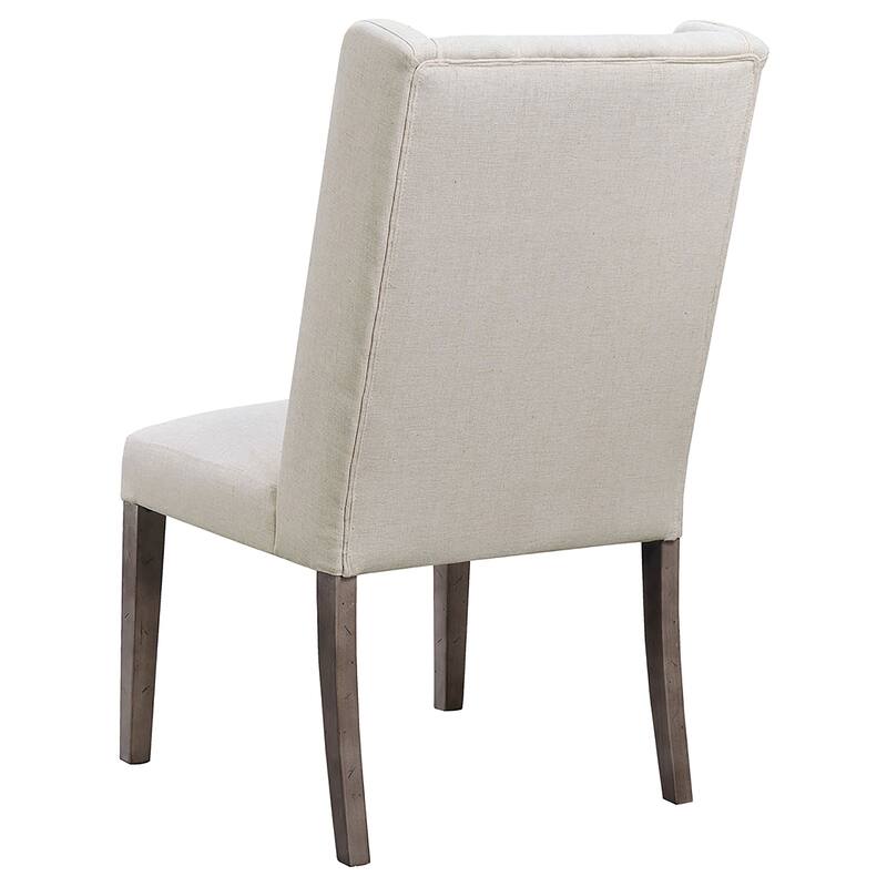 Bexley Beige Fabric Upholstered Dining Side Chair (Set of 2)