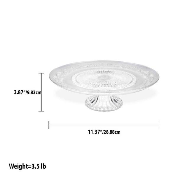 Home Basics Clear Glass Cake Plate Bed Bath & Beyond 20718367