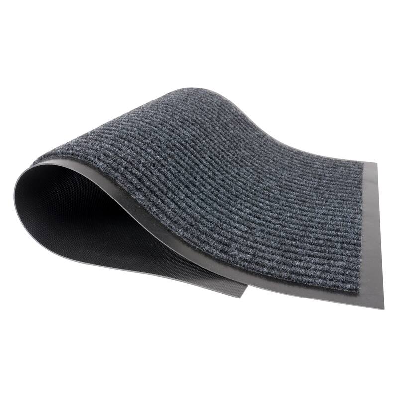 KAF Home 17"x30" Ribbed PET Door Mat, Set of 2