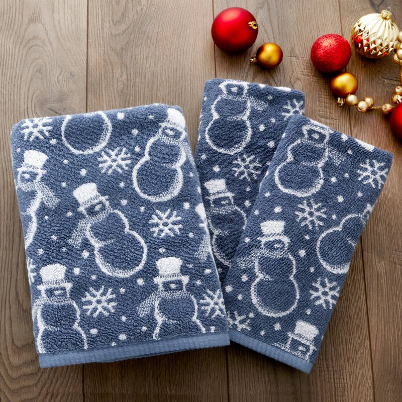 SKL Home Top Hat Snowmen Bath Towel
