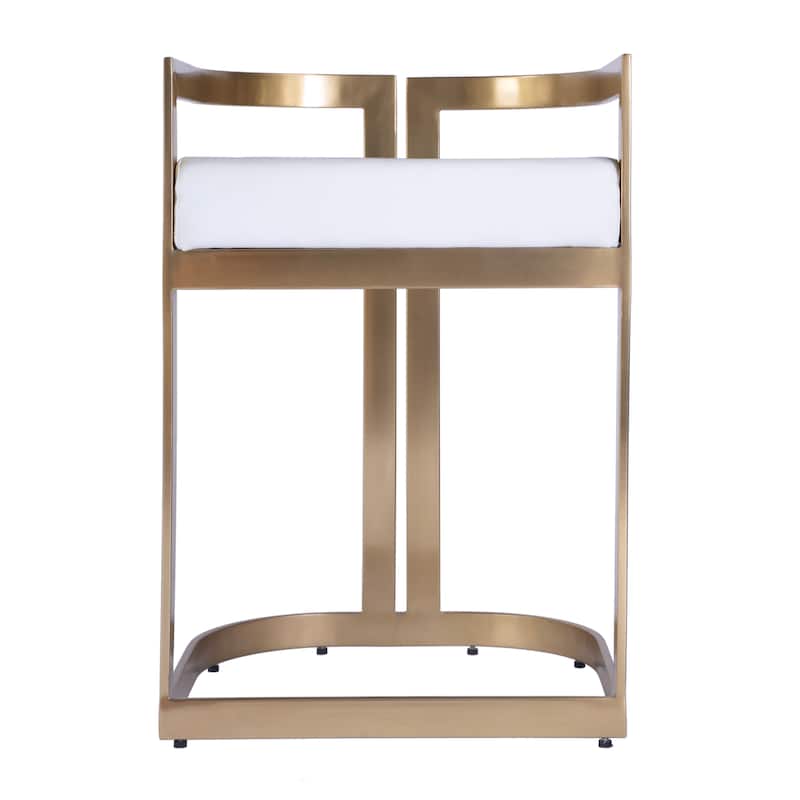 Clarence Faux Leather 23" Dining Stool