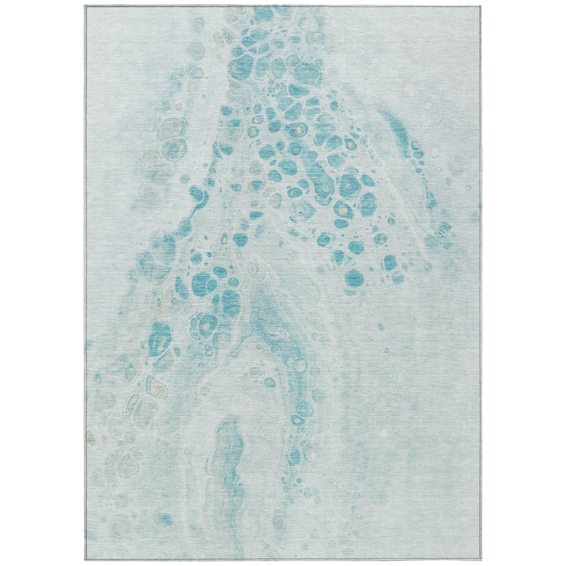 HomeRoots Abstract Transitional Rectangle Outdoor Rug