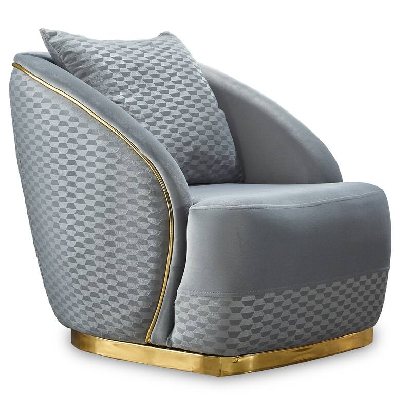 Elle 4-piece Living room Set Pillow Back