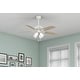 preview thumbnail 1 of 15, Hunter 52' Amberlin Ceiling Fan with LED Light Kit, Pull Chains - Farmhouse, Transitional, Rustic Fresh White