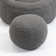 preview thumbnail 23 of 101, Microfiber High-Density Foam Bean Bag Lounge Chairs with Removable Footrest