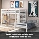 preview thumbnail 6 of 27, Costway Twin Over Twin Loft Bunk Bed Wood w/Bookcase Guardrail Ladder - 79.5'' x 44'' x 58.5''