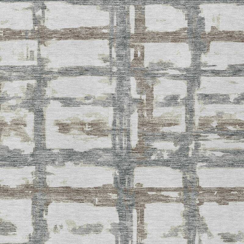 HomeRoots Striped Transitional Rectangle Outdoor Rug