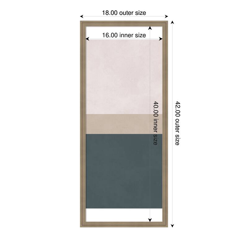 Amanti Art Framed Fabric Pinboard Color fusion 5 by Vitor Costa Printed Bulletin Board - Board Size 16 x 40