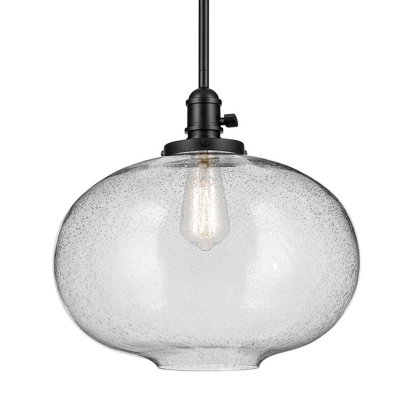Kichler Lighting Avery 1-Light Pendant Light with Seeded Glass