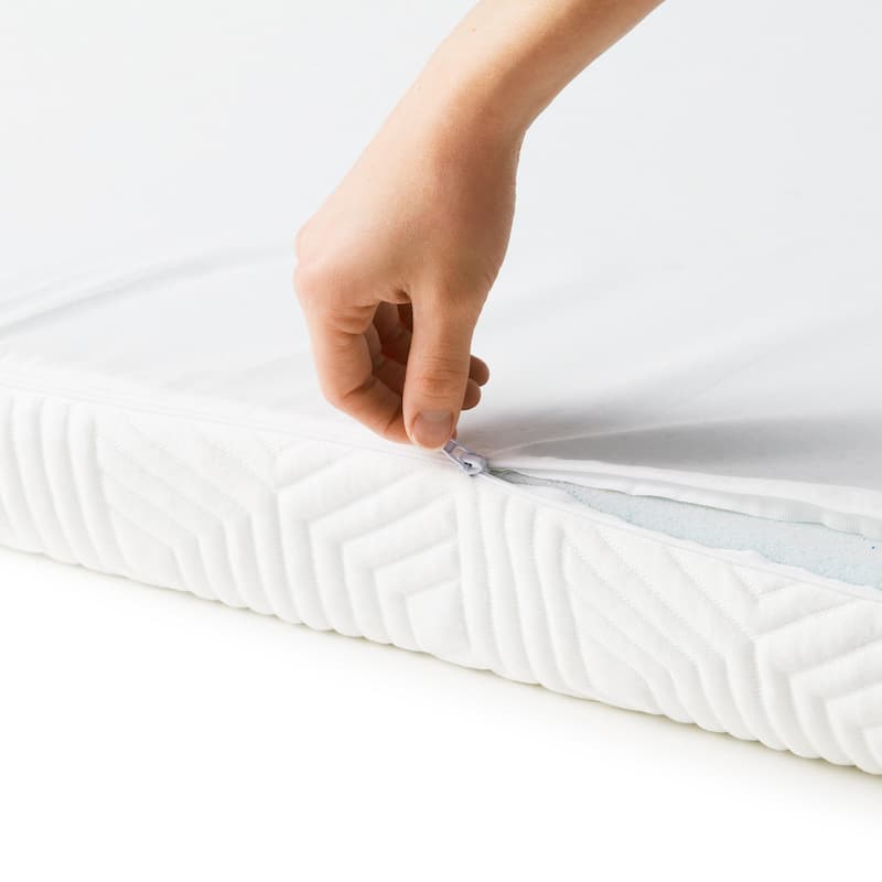 Lucid Comfort Collection 4 Inch Gel and Aloe Memory Foam Topper