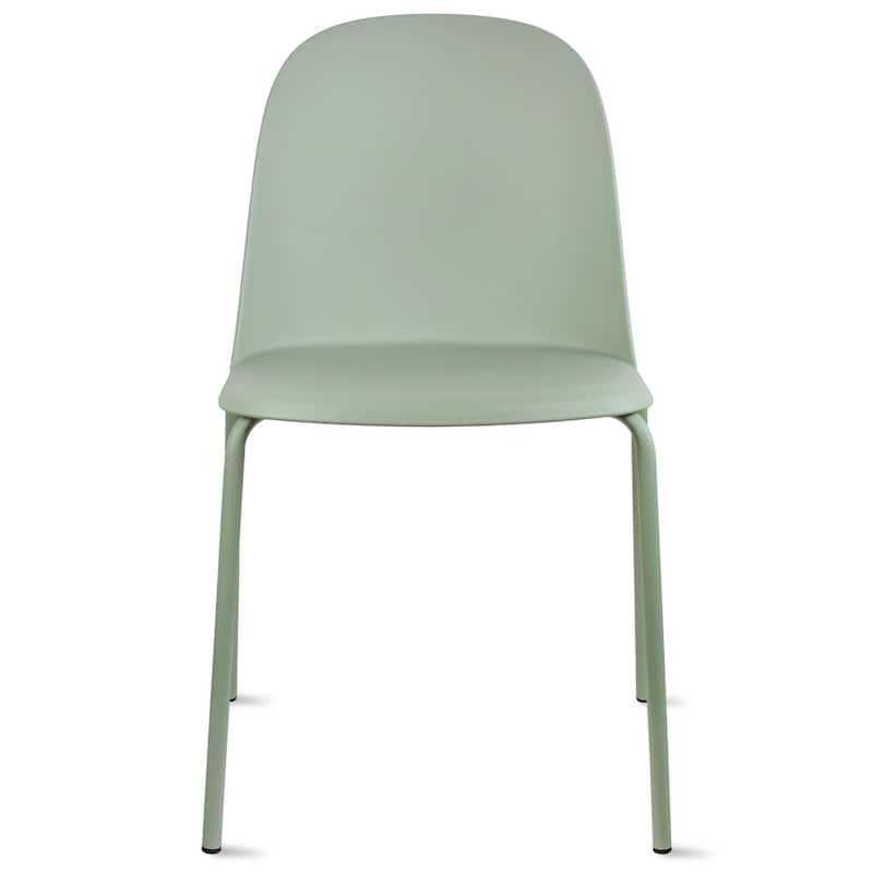 Set of 2 Plastic Dining Chairs For Kitchen Office Business Cafe Guest Waiting Room Event Party Outdoor Patio Hotel