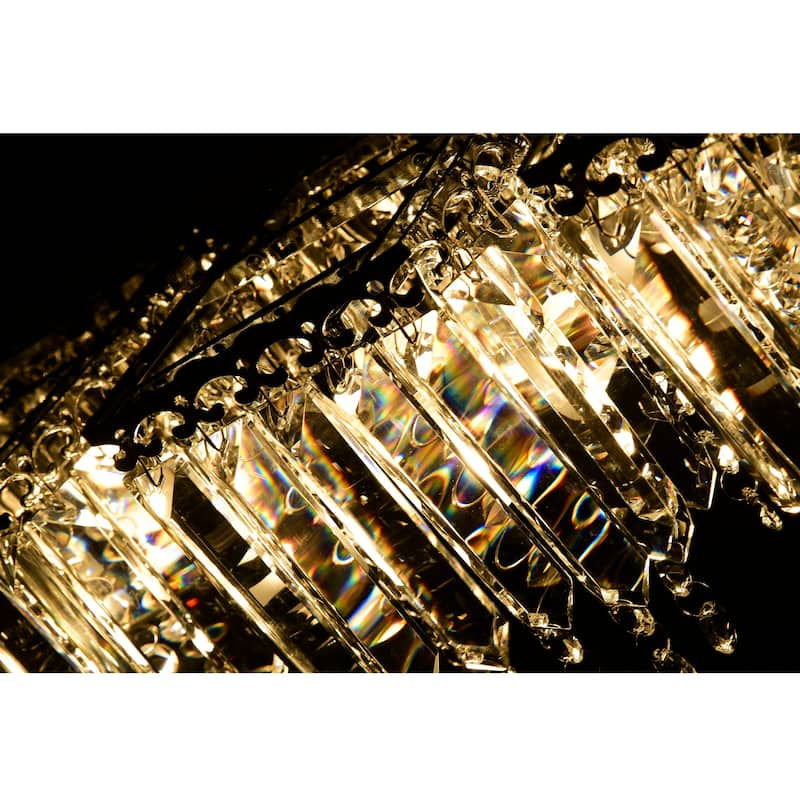 Evelyn 4-light Chrome Finish Crystal Strand Wall Sconce