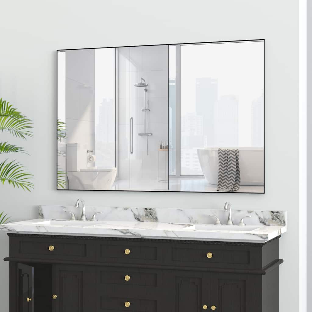 48"x32" Oversized Modern Rectangle Bathroom Mirror with Decorative Large Wall Mirrors for Bathroom Wall Mounted mirror