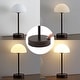 preview thumbnail 28 of 31, JONATHAN Y Eliza 24.75" Industrial Designer Metal LED Task Lamp with USB Charging Port, Black - 12.5"