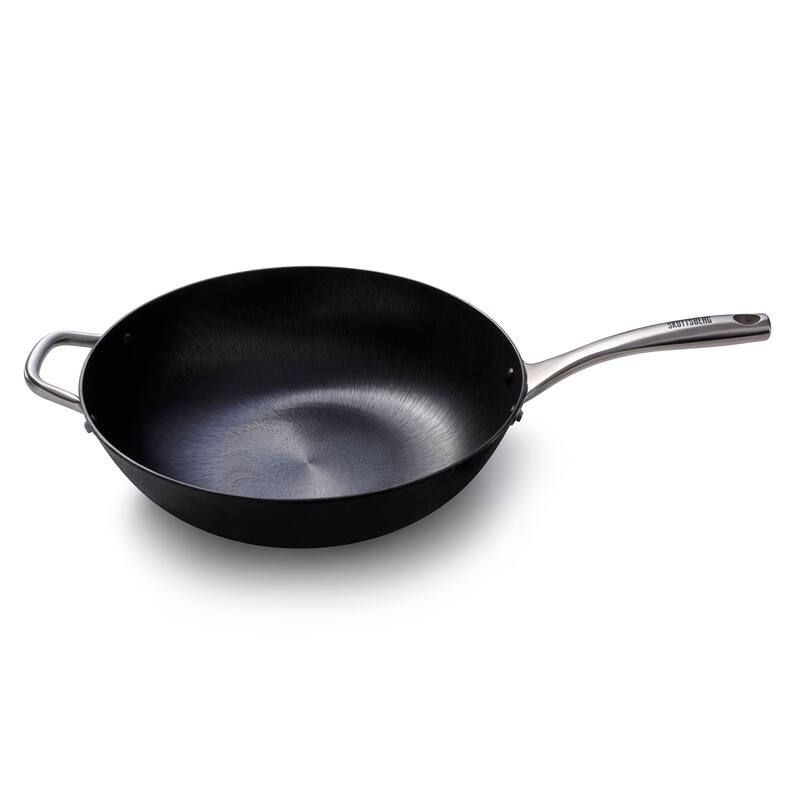 Skottsberg Cast Iron Wok - Black