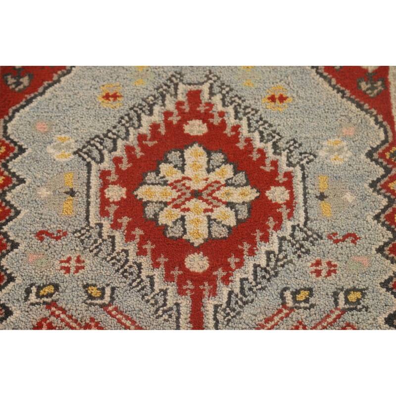 Geometric / Tribal Heriz Serapi Runner Rug Handmade Wool Carpet - 2'8" x 8'0"