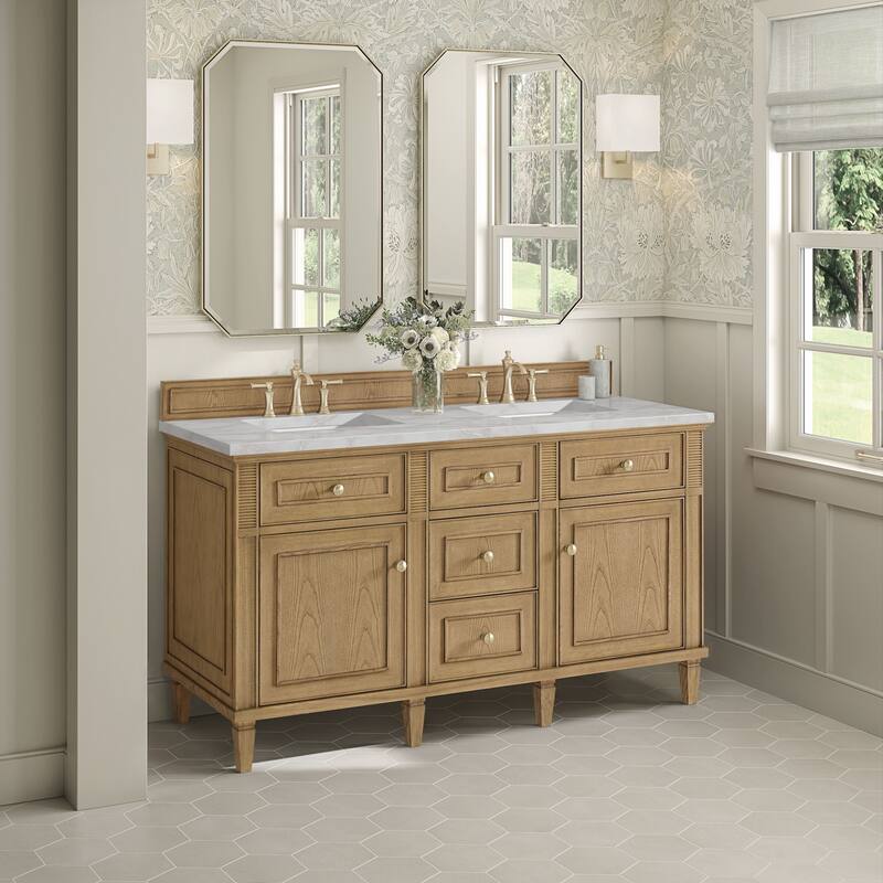 James Martin Vanities 424-V60D-FVSL Lorelai 60" Free Standing Double