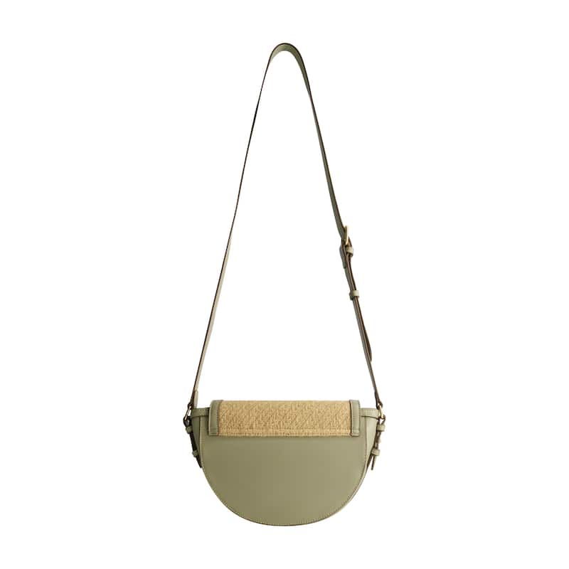 Tommy Bahama Raffia/PU Crossbody Flap Bag
