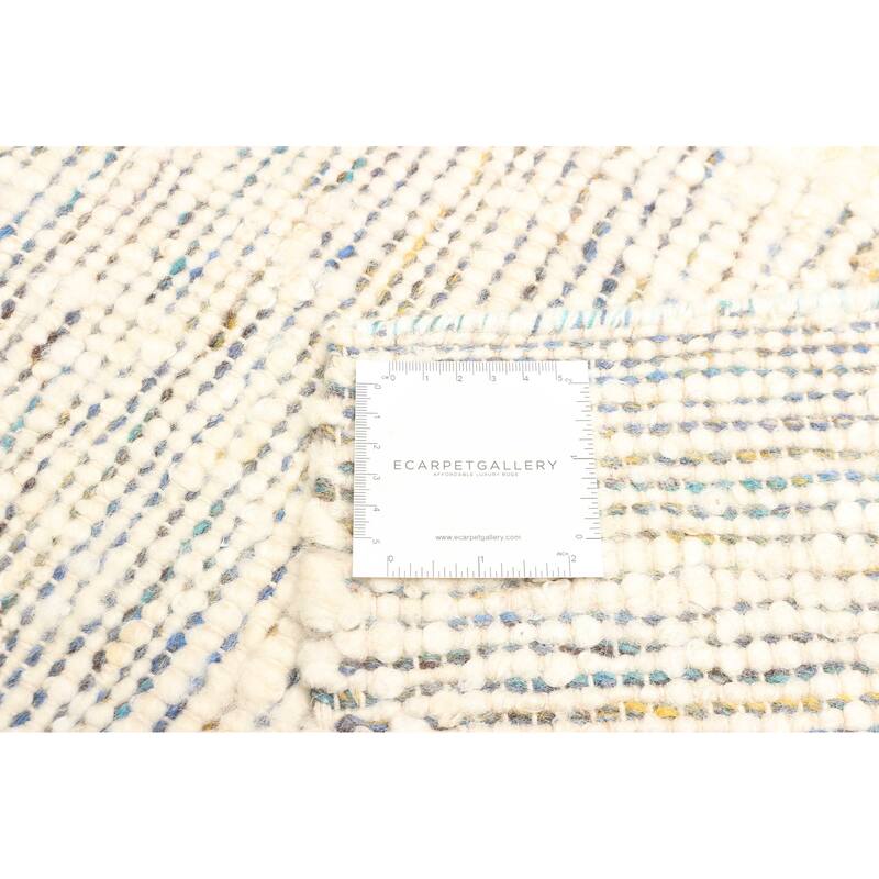 ECARPETGALLERY Braid weave Sienna Cream Wool Rug - 4'10 x 7'9