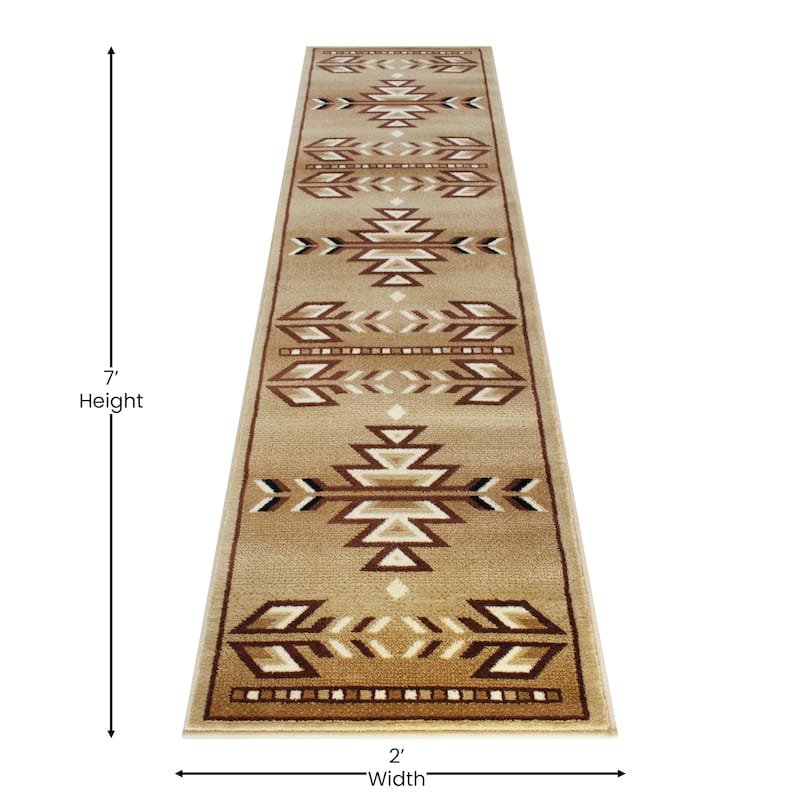 Multipurpose Southwestern Style Patterned Indoor Area Rug