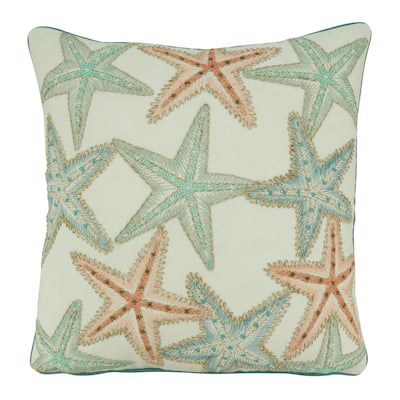 Starfish Design Throw Pillow