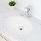 preview thumbnail 11 of 10, STYLISH Porcelain Oval 19.5 inches Undermount Ceramic Bathroom Sink with Overflow