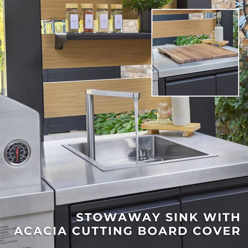 Backyard Discovery Fusion Flame 2 Outdoor Kitchen, Grill, Pizza Oven