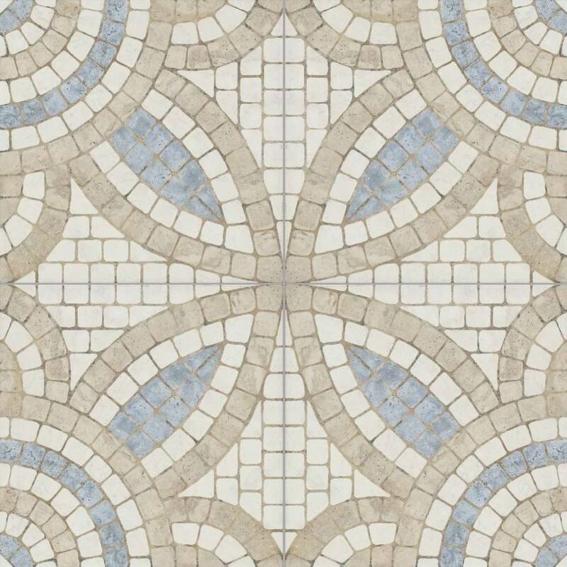 Roman Road 8x8 Matte Porcelain Encaustic Tile - Floor, Wall, Backsplash