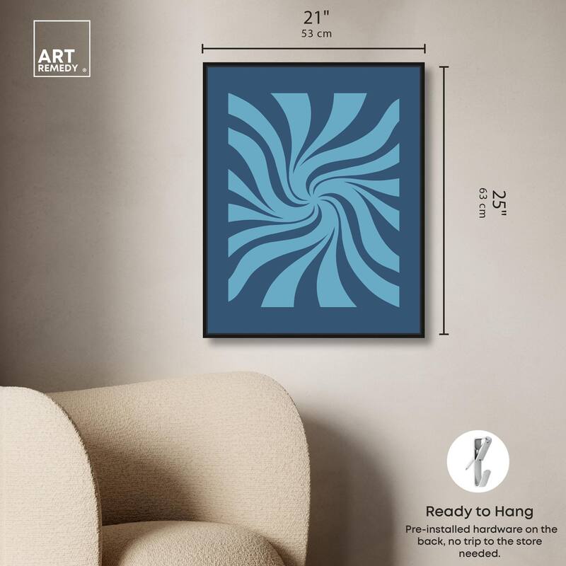 Carnaval Retro Blues Canvas by Art Remedy