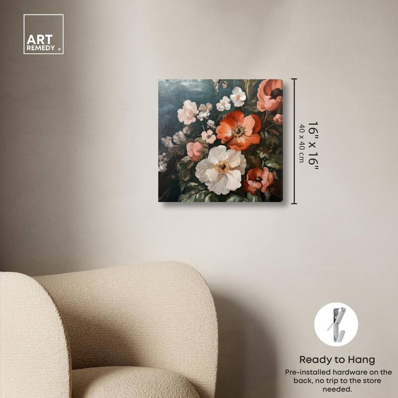 Petals in Abundance Canvas by Art Remedy, Gallery Wrapped
