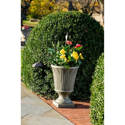 Fiberstone Longleaf Urn with drain hole and plug