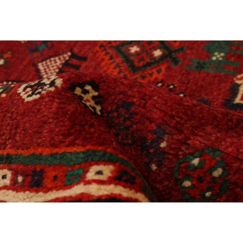 ECARPETGALLERY Hand-knotted Melis Red Wool Rug - 7'1 x 9'10