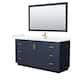 Option Dark Blue, Gold Trim, Giotto Quartz Top